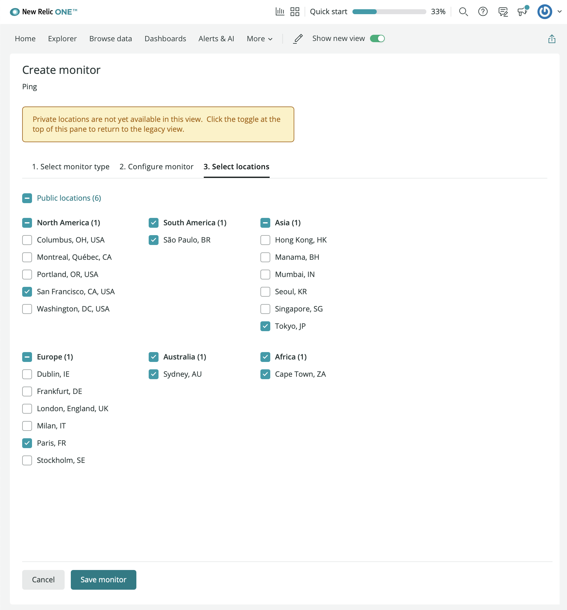 New Relic Synthetics